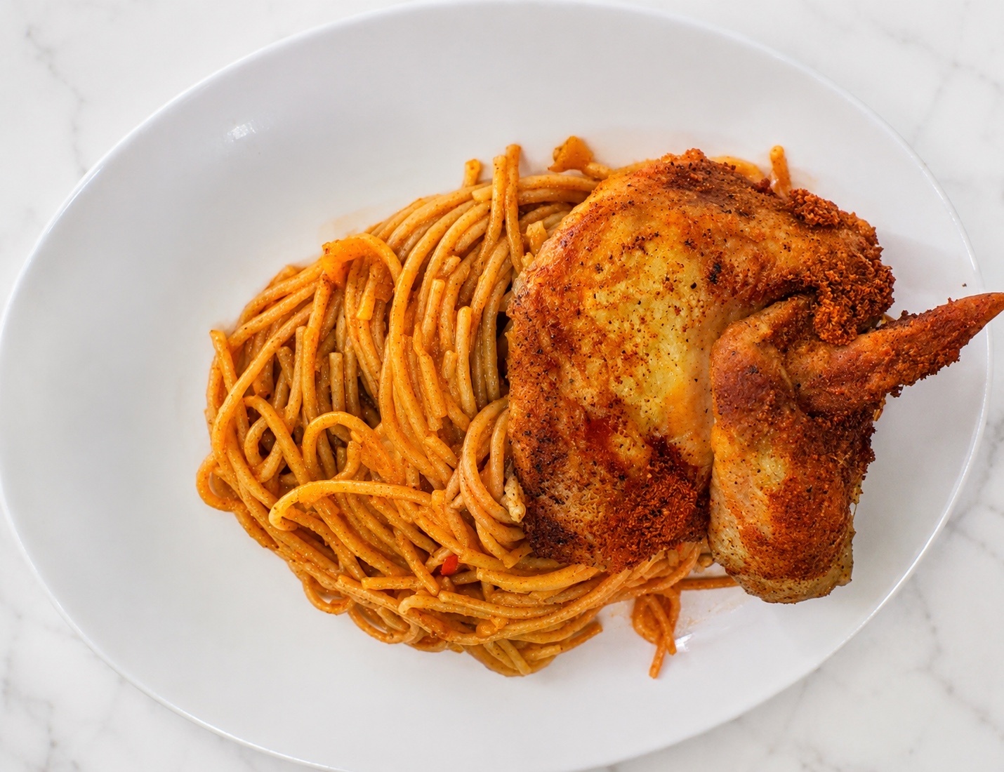 House Pasta (Spaghetti) & Turkey from Naija Shawarma